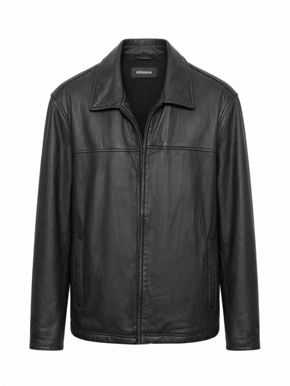 Ritz Men's XL Black Leather Jacket Genuine Leather Outerwear
